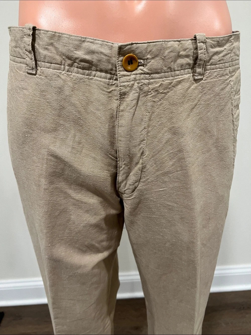 Banana Republic Relaxed Fit Linen/Cotton Blend Casual Pants Size 35/32